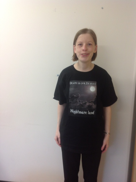 First photo of a fan wearing our tshirt